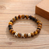 Personalized Name Engraving Men Bracelet Customized Lava Tiger Eye Stone Beads Bracelets Handmade Jewelry Gifts for Boyfriend | Vimost Shop.