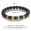 Personalized Name Engraving Men Bracelet Customized Lava Tiger Eye Stone Beads Bracelets Handmade Jewelry Gifts for Boyfriend | Vimost Shop.