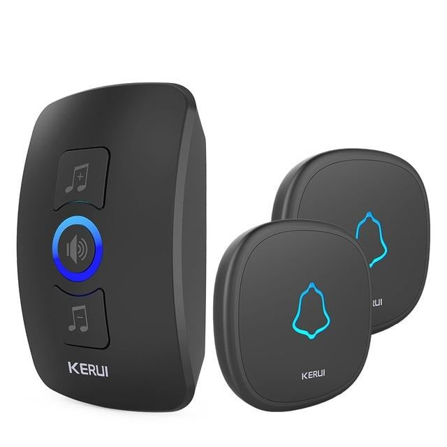 Home Security Welcome Wireless Doorbell Smart Chimes Doorbell Alarm LED light 32 Songs with Waterproof Touch Button | Vimost Shop.