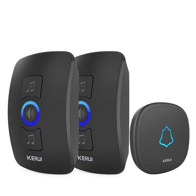 Home Security Welcome Wireless Doorbell Smart Chimes Doorbell Alarm LED light 32 Songs with Waterproof Touch Button | Vimost Shop.
