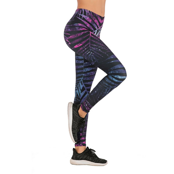 Women Fashion Legging Fluorescent tree branch Printing leggins Slim High Waist Leggings Woman Pants | Vimost Shop.