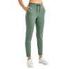 Women's Stretch Casual Pants Drawstring Jogger Travel Lounge Sweatpants with Zipper Pockets