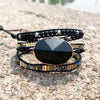Wrap Bracelet Natural Stone Beaded 3X Layers Statement Black Onyx Art Bracelet Christmas Jewelry Gifts Drop Shipping | Vimost Shop.