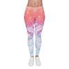 Women Fashion Legging Aztec Round Ombre Printing leggins Slim High Waist Leggings Woman Pants | Vimost Shop.