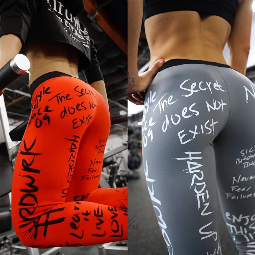 Women Slim Fitness High Waist Elastic Workout Leggings for Gym Sport Running Europe Size | Vimost Shop.