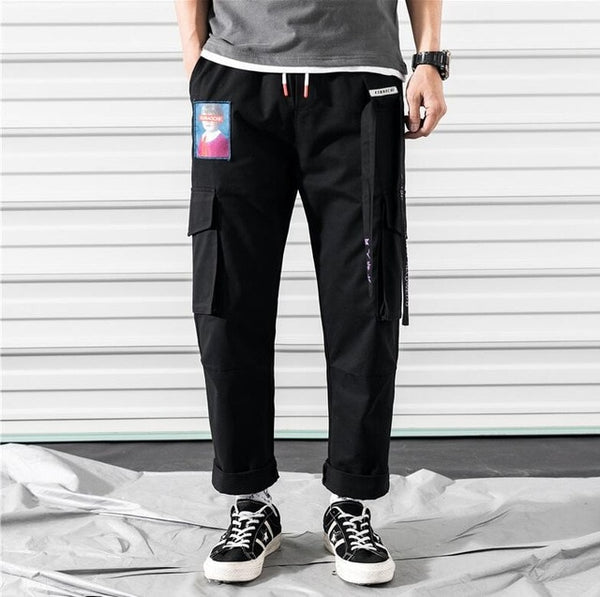 Hip Hop Boy Multi-pocket Elastic Waist Design Harem Pant Men Streetwear Punk Casual Trousers Jogger Male Dancing ins Pant | Vimost Shop.