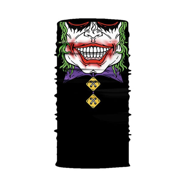 3D Seamless Magic Headband Skull Ghost Clown Neck Gaiter Face Cover Headwear Halloween Bandana UV Protection Biker Cover Scarf | Vimost Shop.