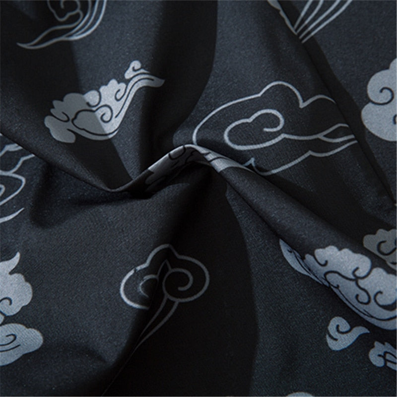 Japanese Style Cat Samurai Kimono Streetwear Men Women Cardigan Japan Harajuku Anime Robe Anime Clothes | Vimost Shop.