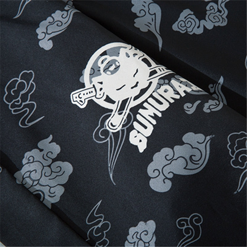 Japanese Style Cat Samurai Kimono Streetwear Men Women Cardigan Japan Harajuku Anime Robe Anime Clothes | Vimost Shop.