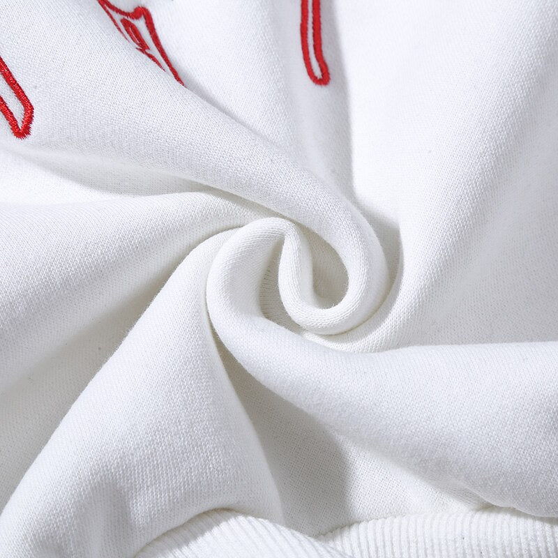 Men Hip Hop Streetwear Hoodie Harajuku Embroidery Crane Kanji | Vimost Shop.
