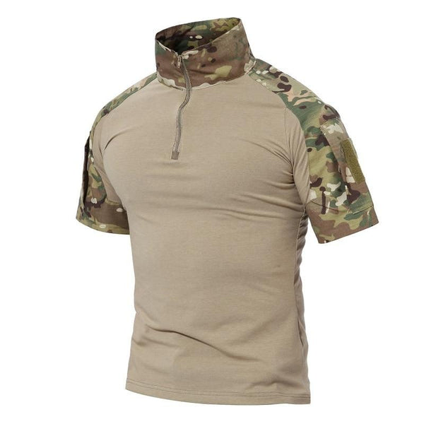 Men T-Shirts Multicam Camouflage Tactical T-Shirt Cotton Short Sleeve Top Tees Army Military Tee Shirts Paintball | Vimost Shop.