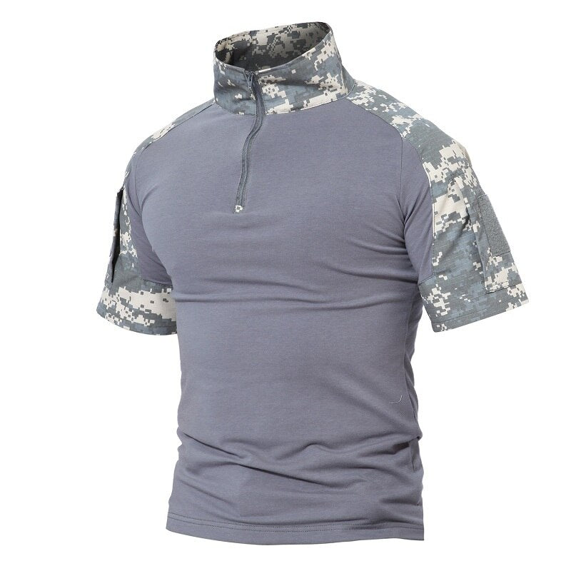 Men T-Shirts Multicam Camouflage Tactical T-Shirt Cotton Short Sleeve Top Tees Army Military Tee Shirts Paintball | Vimost Shop.