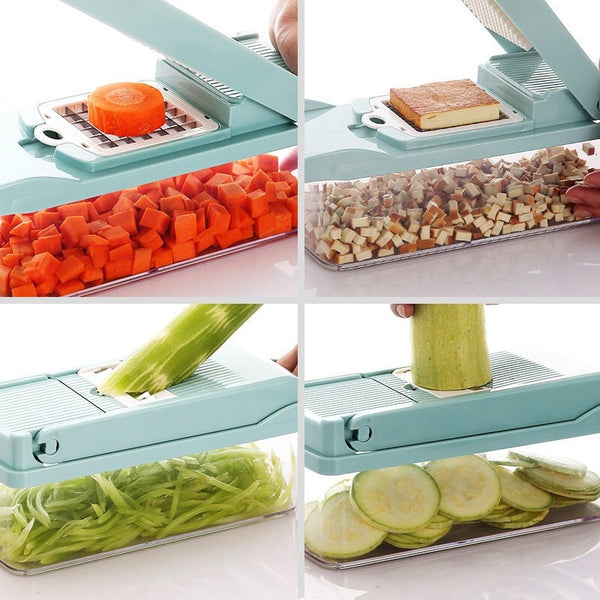 Multifunctional Vegetable Cutter Shredders Slicers Fruit Potato Peeler Carrot Grater Kitchen Accessories Basket Vegetable Slicer | Vimost Shop.