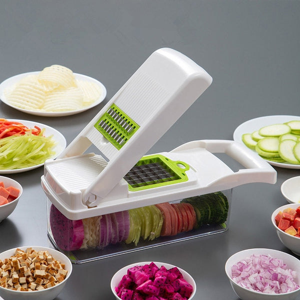 Multifunctional Vegetable Cutter Shredders Slicers Fruit Potato Peeler Carrot Grater Kitchen Accessories Basket Vegetable Slicer | Vimost Shop.