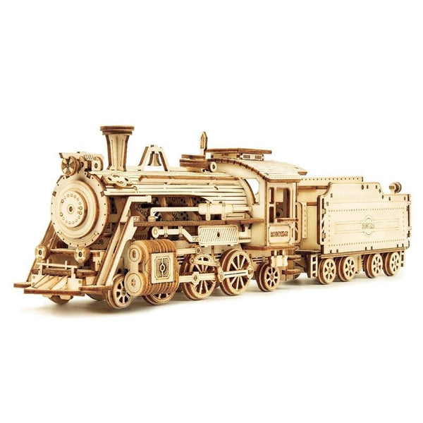 ROKR Train Model 3D Wooden Puzzle Toy Assembly Locomotive Model Building Kits for Children Kids Birthday Gift | Vimost Shop.