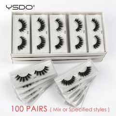 Wholesale Eyelashes 20/30/40/50/100 Pairs Faux 3D Mink Lashes Natural False Eyelashes Makeup Cilios Thick Mink Eyelashes In Bulk | Vimost Shop.