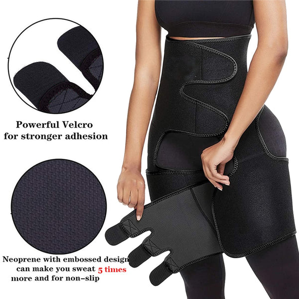 Women Neoprene Thigh Trimmer Slim High Waist Tranier Body Shaper Butt Lifter Shaperwear Workout Fitness Tummy Control Belt | Vimost Shop.