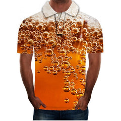 polo shirt men beer 3D Print Short Sleeves Polo Shirt New Summer Slim Casual Polo Shirt Men Clothing polo homme | Vimost Shop.