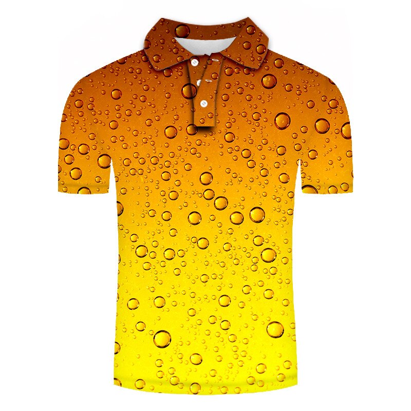 polo shirt men beer 3D Print Short Sleeves Polo Shirt New Summer Slim Casual Polo Shirt Men Clothing polo homme | Vimost Shop.
