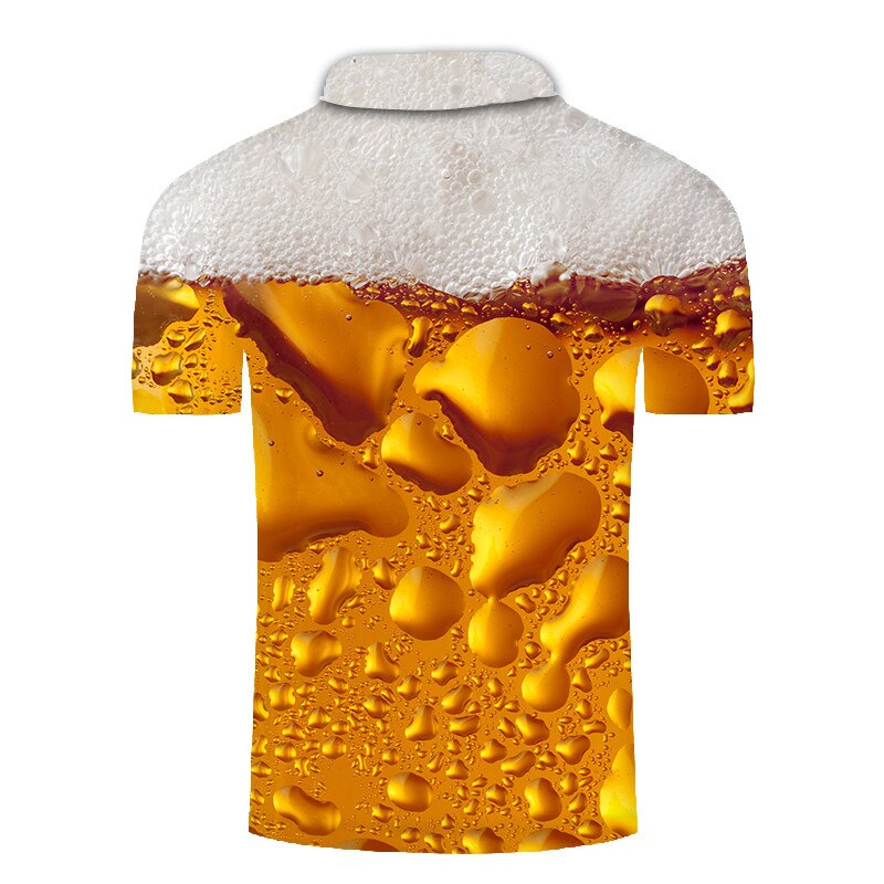 polo shirt men beer 3D Print Short Sleeves Polo Shirt New Summer Slim Casual Polo Shirt Men Clothing polo homme | Vimost Shop.