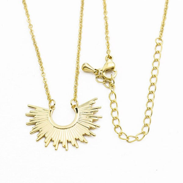 V Attract Vintage Spike Sunburst Charm Pendant Necklace Women Men Jewelry Boho Starburst Collares Gold  Choker Necklaces | Vimost Shop.