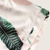 Tropical Print Satin Pajama Set Casual Sleep Wear Shorts Sets Short Sleeve Pocket Women Summer Pajama Set | Vimost Shop.