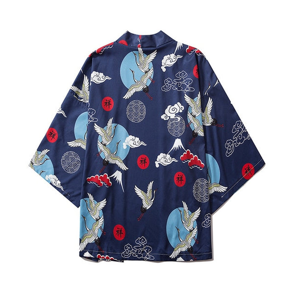 Japan Streetwear Man Beach Kimono Cardigan Cosplay Shirt Blouse for Men Unisex Japanese Yukata Kimonos | Vimost Shop.