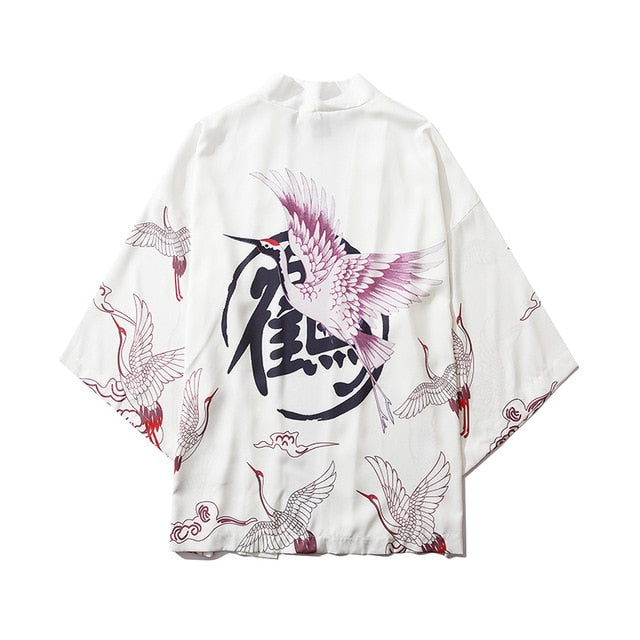 Japan Streetwear Man Beach Kimono Cardigan Cosplay Shirt Blouse for Men Unisex Japanese Yukata Kimonos | Vimost Shop.