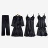 Silk Dressing Gown Lace Summer Robe Sleepwear With Chest Pads | Vimost Shop.