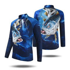 New Professional sublimated Anti-UV sun protection fishing tshirts Jerseys quick dry Long Sleeve breathable fishing shirts | Vimost Shop.