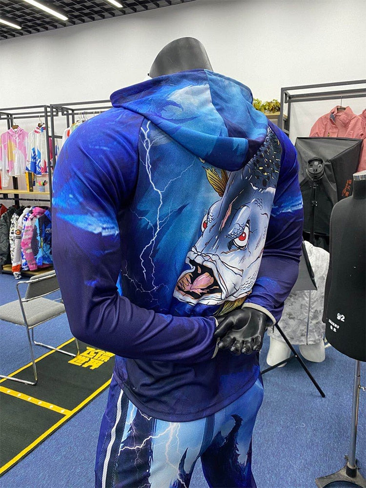 New Professional sublimated Anti-UV sun protection fishing tshirts Jerseys quick dry Long Sleeve breathable fishing shirts | Vimost Shop.