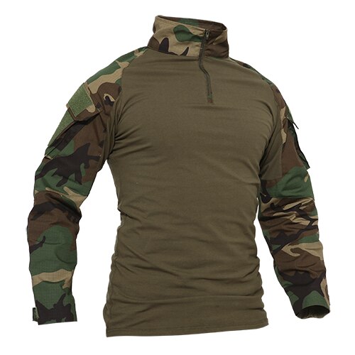 T-shirts Men Camouflage Tactical Combat T-shirts Long Sleeve Military Army tshirts Multicam Airsoft Paintball Top Tees | Vimost Shop.