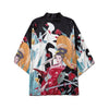 Men Women Chinese Style Anime Panda Samurai Kimono Streetwear Cardigan Japanese Robe Female Clothing | Vimost Shop.
