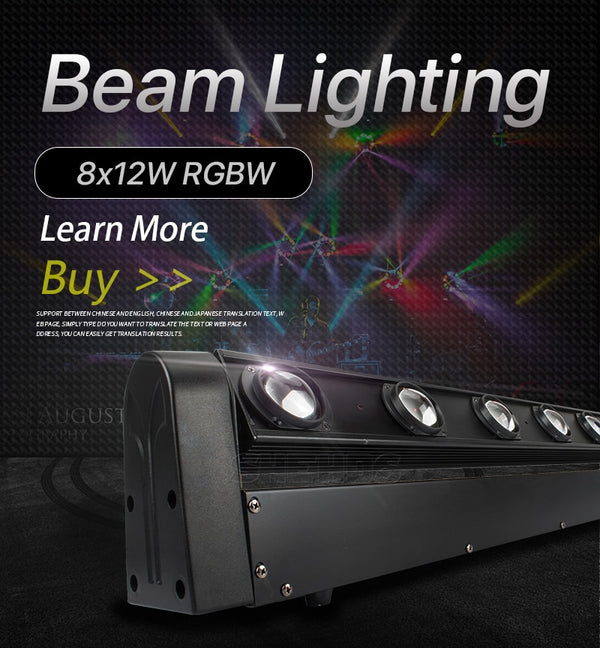 2pcs/lot LED Bar Beam Moving Head Light RGBW 8x12W Perfect For Mobile DJ Disco Party Nightclub Dance Floor Bar | Vimost Shop.