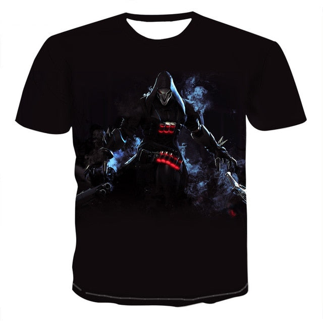 Skull graphic T-shirt horror men's T-shirt 3D fashion tops summer T-shirt men's O-neck shirt boy clothing plus size streetwear | Vimost Shop.