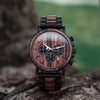 Wood Watch Men Stopwatch Chronograph relojes hombre Show Date Wooden Quartz Wristwatch Male Timepieces In Gift Box | Vimost Shop.