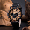 Wood Watch Men Stopwatch Chronograph relojes hombre Show Date Wooden Quartz Wristwatch Male Timepieces In Gift Box | Vimost Shop.