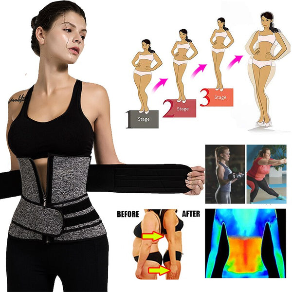 Women Waist Trainer Neoprene Sweat Shapewear Body Shaper Slimming Sheath Belly Reducing Shaper Workout Trimmer Belt Corset | Vimost Shop.