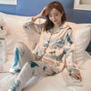 Women Satin Silk Pajamas Adult Spring Faux Sleepwear Two pcs | Vimost Shop.