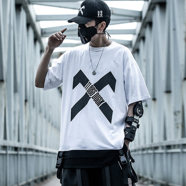 Hip Hop Streetwear T Shirt  Summer Patchwork Printed Tactica Harajuku Short Sleeve Oversized Mens T Shirts | Vimost Shop.