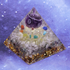 Orgonite Amethyst Pyramid Change The Magnetic Field Of Life Reiki Stone Fluorite  Aura Crystal Resin Decorative Craft Jewelry | Vimost Shop.