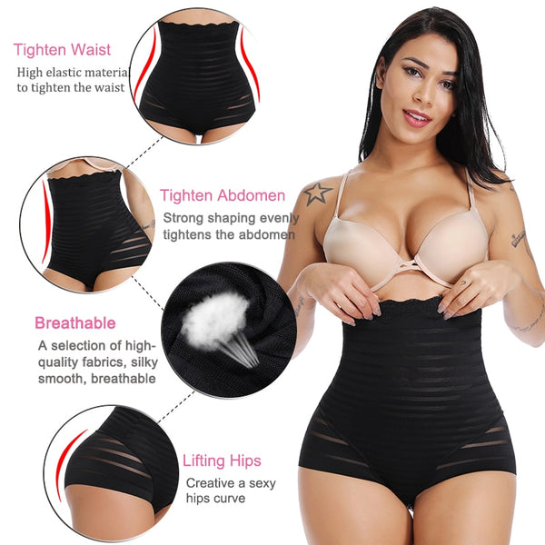 Women High Waist Sexy Briefs Body Shaper Seamless Underwear Butt Lifter Waist Trainer Tummy Control Panties Belly Girdle Panty | Vimost Shop.