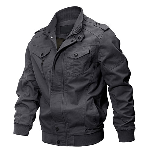 Military Jacket Men Winter Bomber Jacket Coat Army Safari Cotton Pilot Jacket Autumn Fashion Casual Cargo Slim Fit Coat | Vimost Shop.