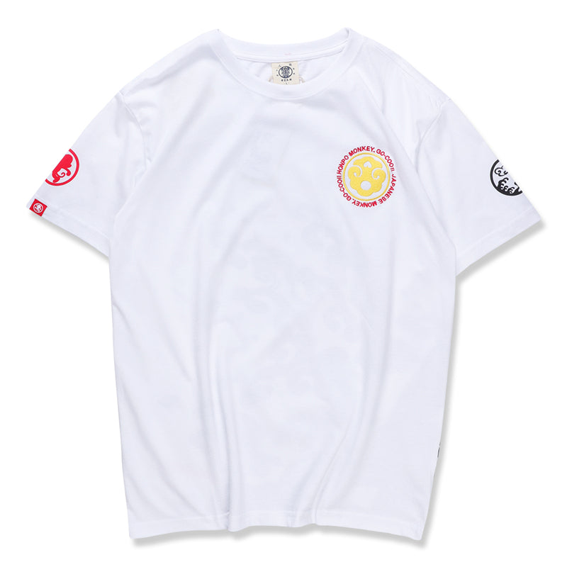 Japanese Style Wave Streetwear TShirts Mens Embroidery Short Sleeve T-shirts Harajuku Hip Hop Cotton Loose Tees Shirts | Vimost Shop.