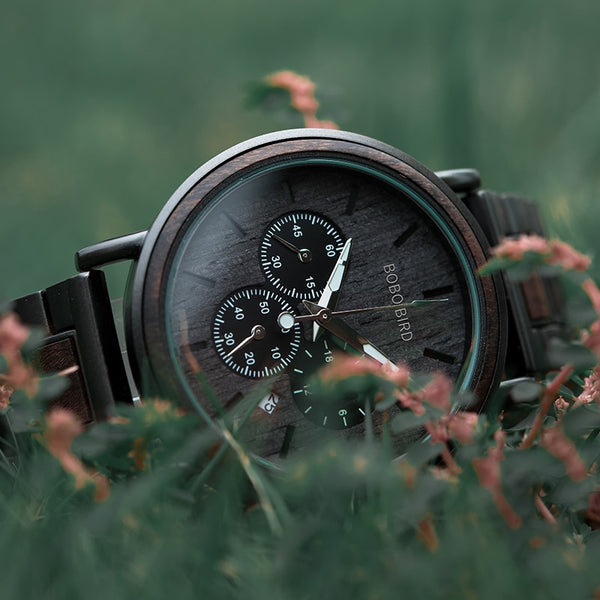 Wood Watch Men Stopwatch erkek kol saati Wooden Wristwatches Male Show Date Create Gift | Vimost Shop.