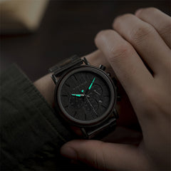 Male Watch Wooden Men Wristwatches Luminous Handle Chronograph Timepiece  In Gift Box | Vimost Shop.