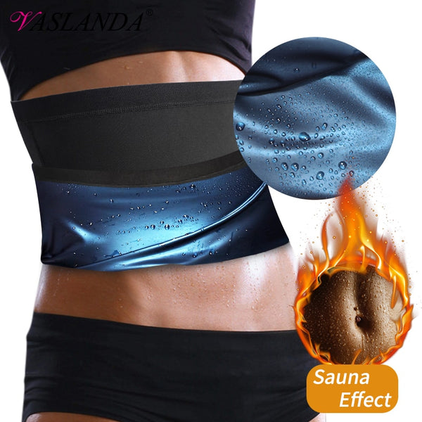 Sauna Waist Trimmer Belly Wrap Workout Sport Sweat Band Abdominal Trainer Weight Loss Body Shaper Tummy Control Slimming Belt | Vimost Shop.