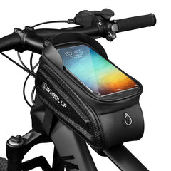 Wheel Up Reflective MTB Bike Bag Touchscreen Bicycle Frame Hard Shell Bags Waterproof Front Top Tube Phone Case Bike Accessories