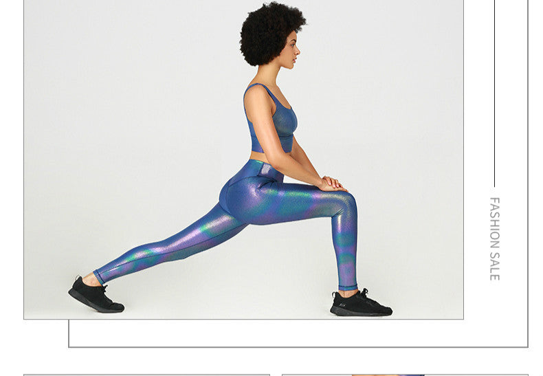 GOLD STAMPING Shockproof Running Yoga Sports Bras Crop | Vimost Shop.