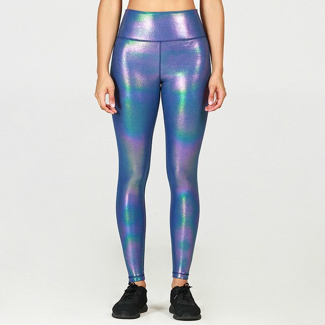 GOLD STAMPING Stretchy Fitness Workout Gym Leggings Women | Vimost Shop.